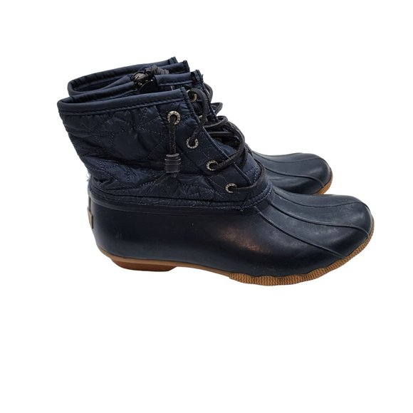 Sperry Saltwater Duck Boot Navy Blue Womens size 7.5 - Picture 1 of 8